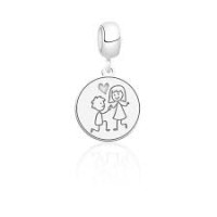 Berloque Casal de Namorados Prata 925